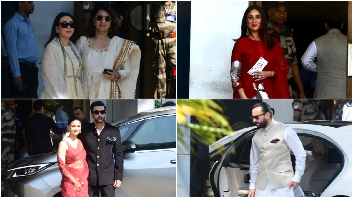 Saif Ali Khan, Ranbir Kapoor, Alia Bhatt, Karishma Kapoor
