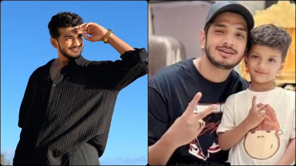 Munawar Faruqui and his son