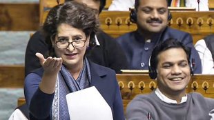 priyanka gandhi first lok sabha debate, priyanka gandhi speech