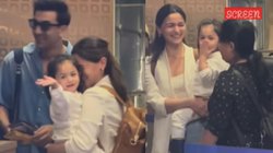 तैमूर के बाद अब आलिया-रणबीर की बेटी राहा ने भी पैप्स को दिखाया क्यूट अंदाज, पहले किया हाय फिर दिया फ्लाइंग किस