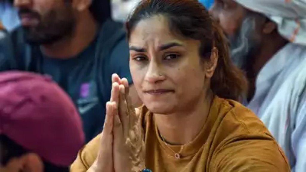Vinesh phogat, kisan andolan, khanauri border,