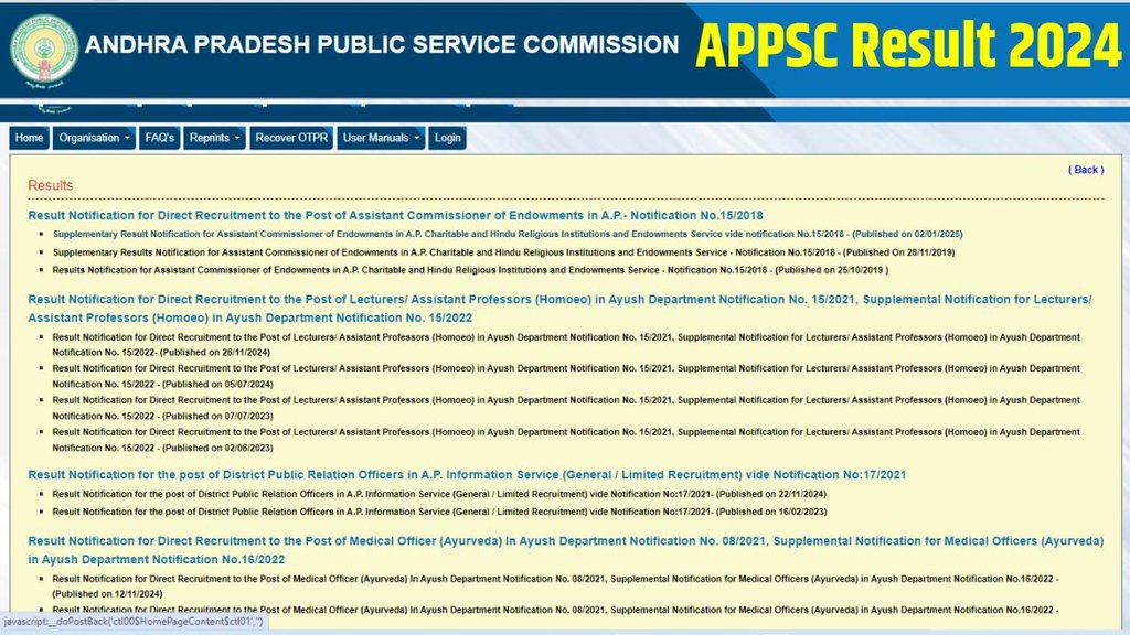 APPSC, APPSC Latest Result, APPSC Latest Update, APPSC Latest News, APPSC Result 2024 Out, APPSC Result 2024 Released, APPSC Result 2024 Released