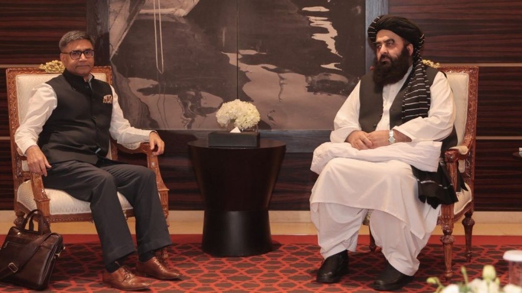 India-Afghanistan dialogue, Mawlawi Amir Khan Muttaqi in Dubai, Vikram Misri diplomatic talks Taliban government,