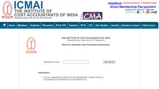 ICMAI CMA Foundation Result December 2024, ICMAI CMA Foundation Result December 2024 Out, ICMAI CMA Foundation Result December 2024 Direct Link, ICMAI CMA 2024