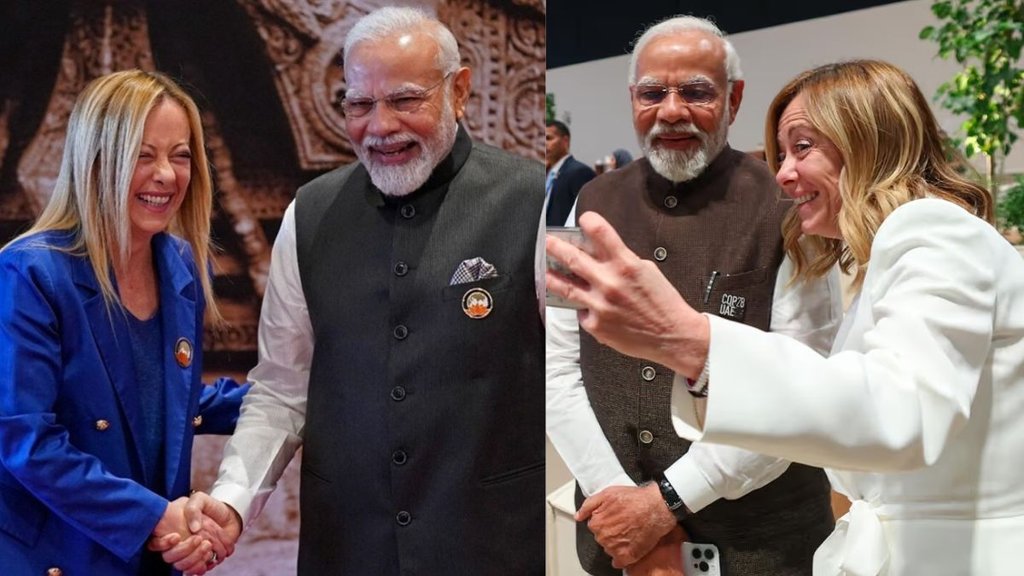 Georgia Meloni, Narendra Modi, pm modi podcast