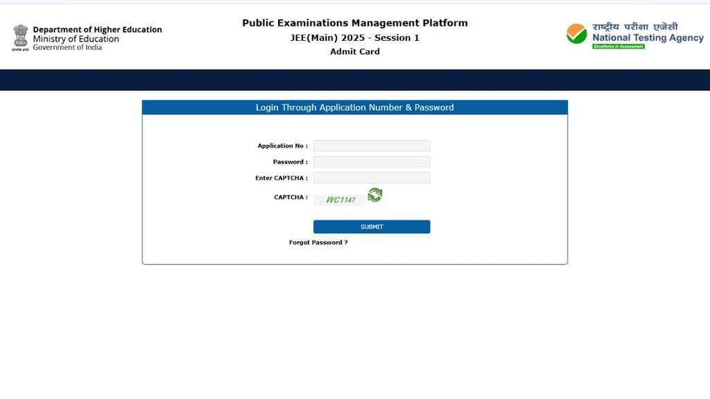 JEE Main Admit Card 2025 Session 1, JEE Main Admit Card 2025 Session 1 out, JEE Main Admit Card 2025 Session 1 released, JEE Main Admit Card 2025 Session 1 released