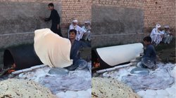 शख्स ने बना दी चादर जितनी बड़ी-बड़ी रोटी, देख कर चकरा गया यूजर्स का माथा, पूछा- भाई इसे खाना है या ओढ़ना है?