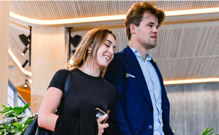 Magnus Carlsen and Ella Victoria