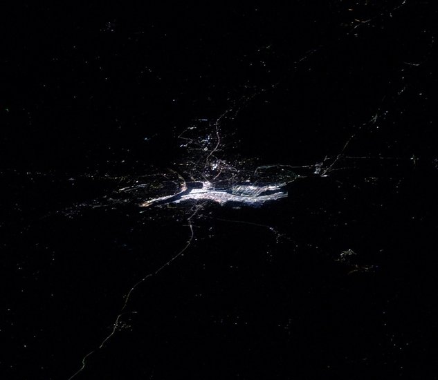 Space Photo of Maha Kumbh 2025