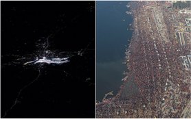 Maha Kumbh 2025 NASA Space pictures