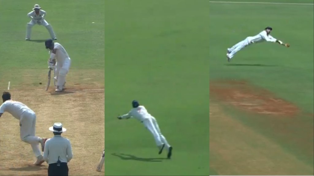 Ranji Trophy, Paras Dogra sensational catch, Ajinkya Rahane