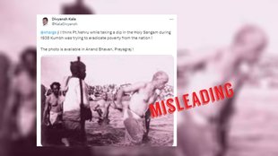 Misleading claim about PM Nehru's old picture