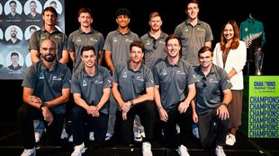New Zealand squad for Champions Trophy 2024, Champions Trophy 2025, Mitchell Santner, Michael Bracewell, Mark Chapman, Devon Conway, Lockie Ferguson, Matt Henry, Tom Latham, Daryl Mitchell, Will O'Rourke, Glenn Phillips, Rachin Ravindra, Ben Sears, Nathan Smith, Kane Williamson, Will Young