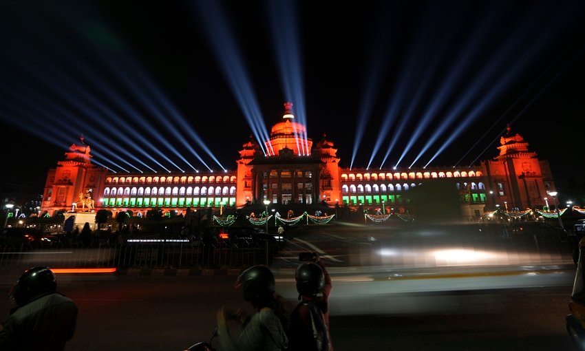 Bengaluru Vidhana Soudha lighting