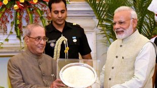 Pranab Mukherjee Narendra Modi, Sharmishtha mukherjee,