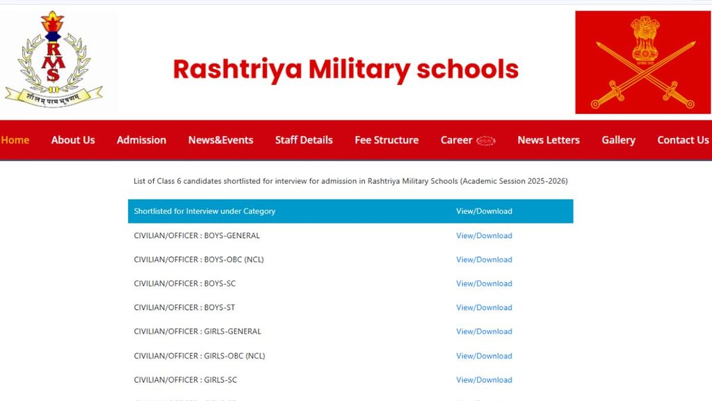 rms cet result 2025 out, rms cet result 2025 pdf download, rms cet result 2025 pdf, rms cet result 2025 date, rms cet result 2025 cut off, rashtriya military school admission 2025-26