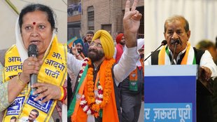 aap Dhanwati Chandela | bjp Manjinder Singh Sirsa | congress Dharampal Chandela