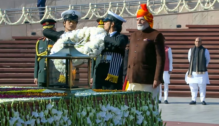 Swarnim Bharat theme attire