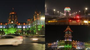 Republic Day night scenes India