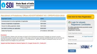 SBI PO Vacancy 2024-25, SBI PO recruitment registration last date