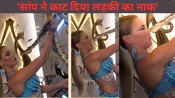 सांप के साथ फोटो के लिए पोज दे रही थी लड़की, अचानक नाक पर काट लिया, देखकर बढ़ जाएंगी धड़कनें, Video Viral