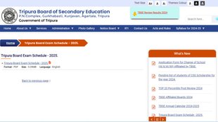 Tripura Board 2025 exam form filling schedule, Tripura Board 2025 exam form filling schedule released, TBSE Board Exam Datesheet 2025, TBSE Board Exam Datesheet 2025 download link, Tripura board announces form fill-up schedule