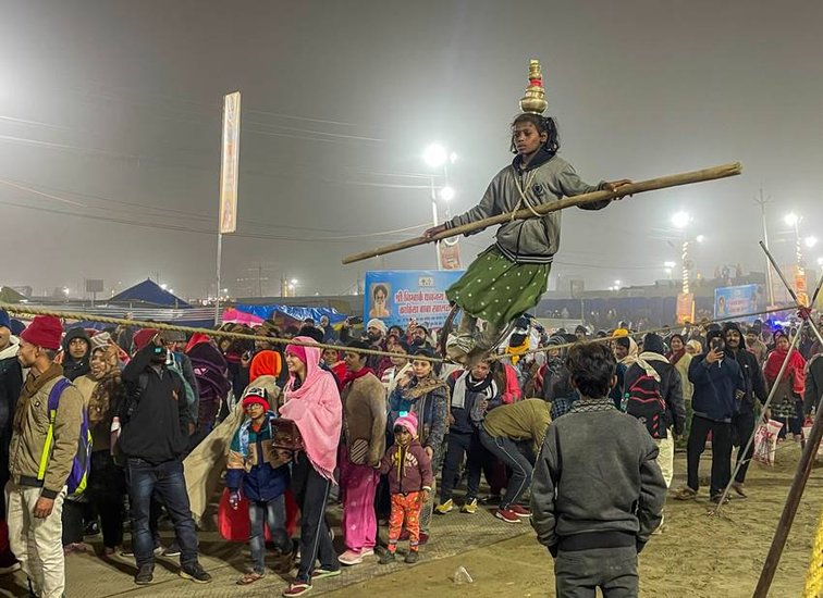Maha kumbh 2025 Setellite Photo