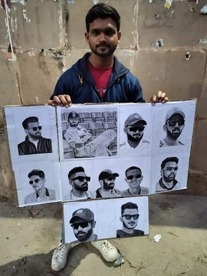 Virat Kohli Sketch Artist fan, Virat Kohli Sketch Artist, Virat Kohli Sketch, Virat Kohli