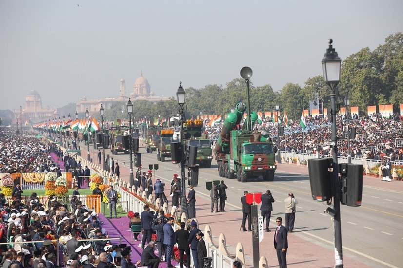 INS Surat and Indian Navy tableau
