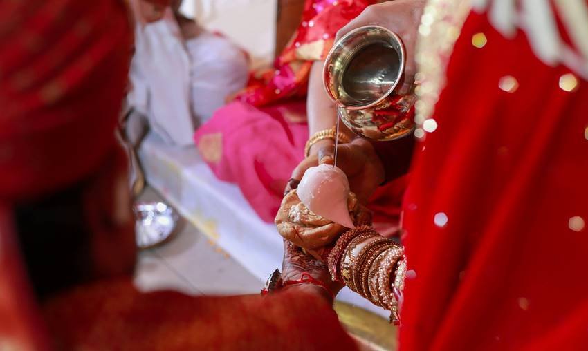 Where is the marriage of a dead body held