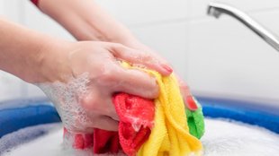 How do you clean dishcloths naturally