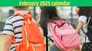 february 2025 calendar, Feb School Calendar
