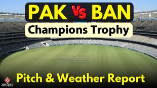 PAK vs BAN pitch report, champions trophy pitch report, Pakistan vs Bangladesh weather forecast