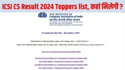 ICSI CS Professional Result 2024 Toppers list: आईसीएसआई सीएस प्रोफेशनल रिजल्ट 2024 जारी, देखें ऑल इंडिया टॉपर्स की कंप्लीट लिस्ट