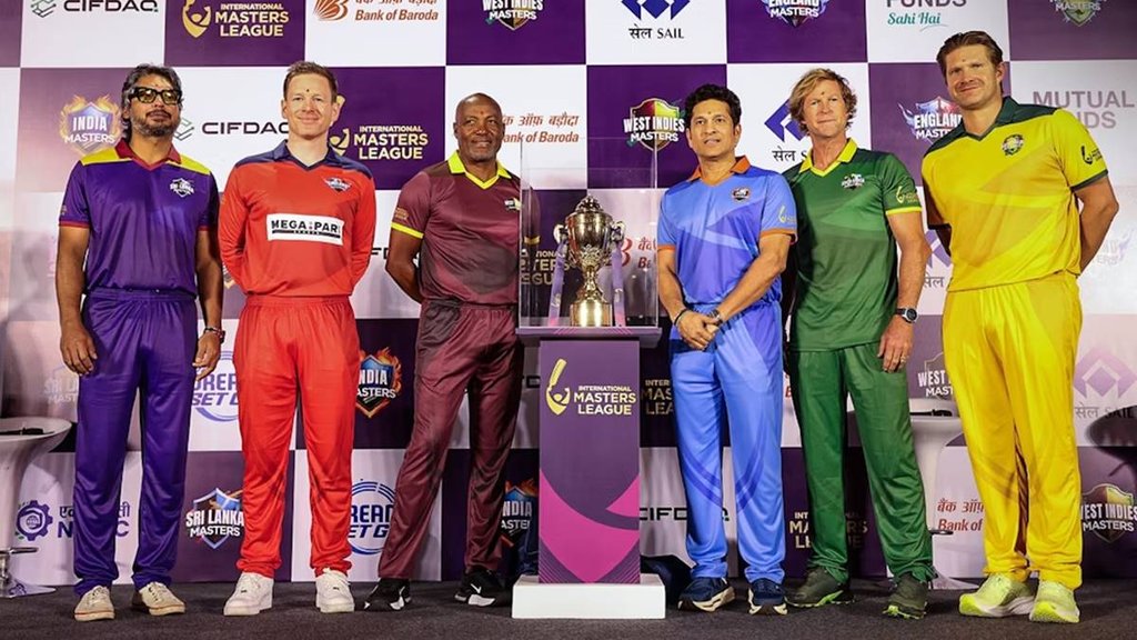 India Masters vs Sri Lanka Masters Live score streaming, International Masters League T20 2025, India Masters vs Sri Lanka Masters, Sachin Tendulkar, Kumar Sangakkara, India Masters team, Sri Lanka Masters team, Sachin Tendulkar, Naman Ojha, Suresh Raina, Yuvraj Singh