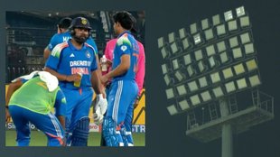 IND vs ENG 2nd ODI Match Floodlights Off, Cuttack Barabati Stadium, Rohit Sharma Shubman Gill Batting, Cricket News