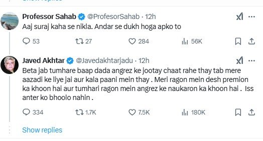 Javed Akhtar Post