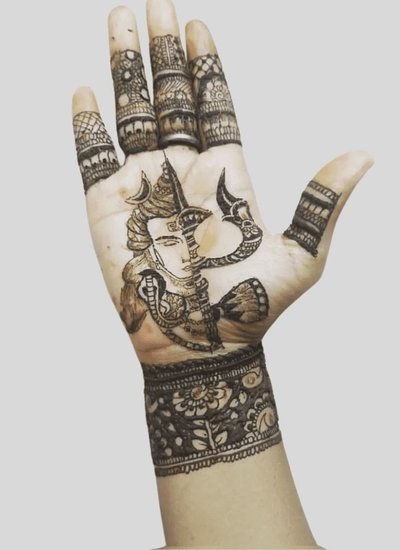 Lord Shiva mehndi