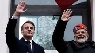 Narendra Modi Emmanuel Macron Marseille meeting, India-France defense cooperation, Pinaka rocket launcher,