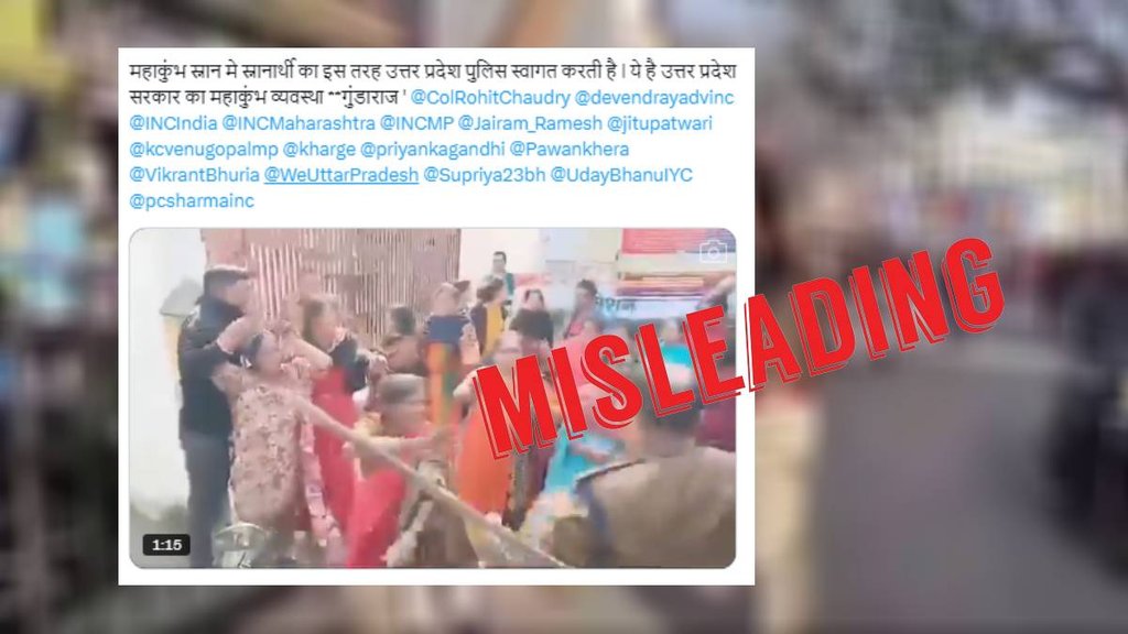 Misleading claim about video