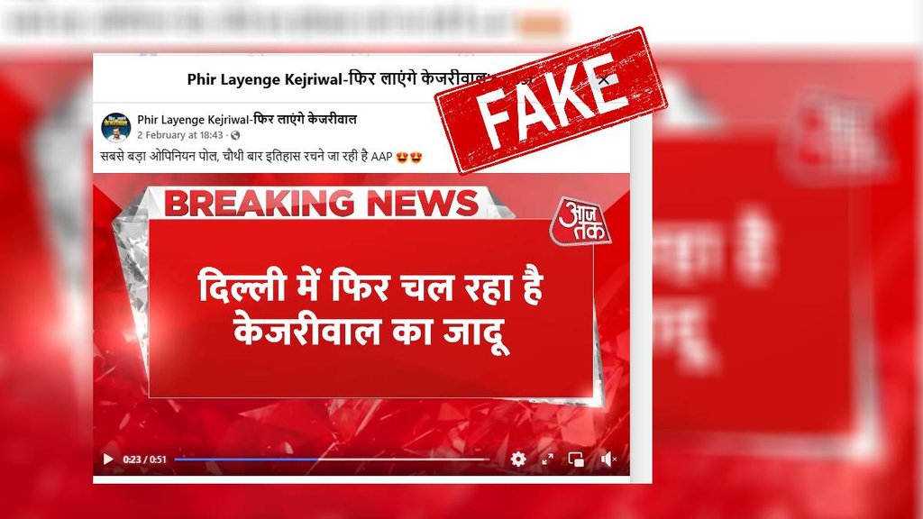 Fake opinion poll