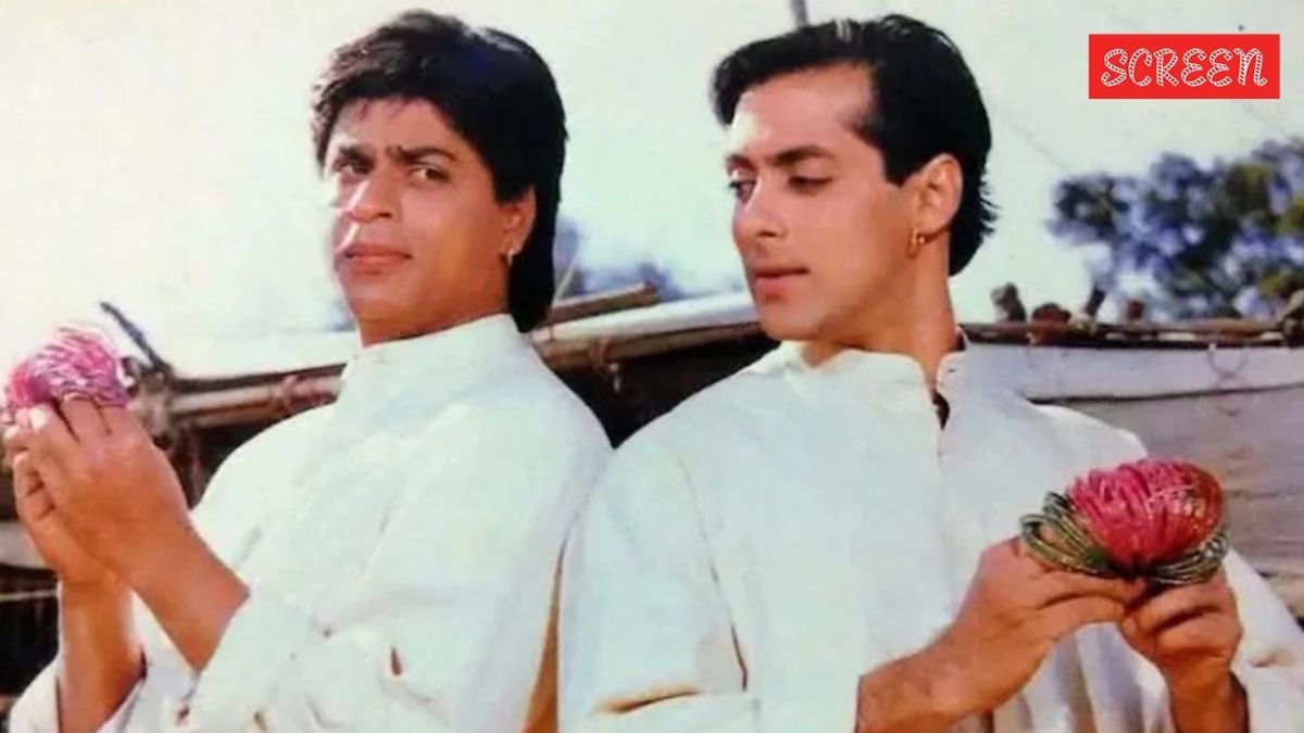 Salman Khan and Shahrukh in Karan Arjun