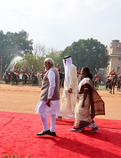 Sheikh Tamim bin Hamad Al Thani in India