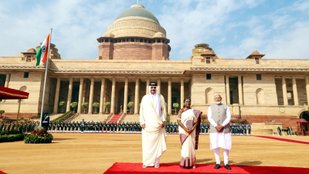 Sheikh Tamim bin Hamad Al Thani in India