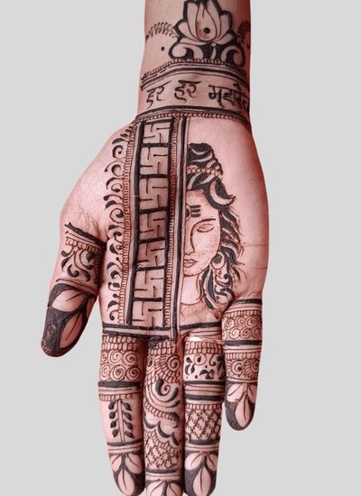 Shiva-Parvati mehndi
