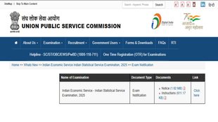 UPSC IES ISS Notification 2025, upsc.gov.in,