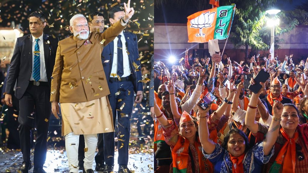 RSS silent campaign, Delhi election results, BJP Delhi assembly elections,