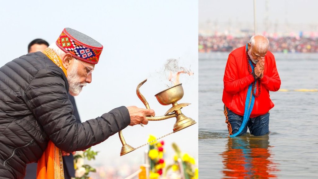 Narendra Modi, Maha Kumbh Mela, Prayagraj,