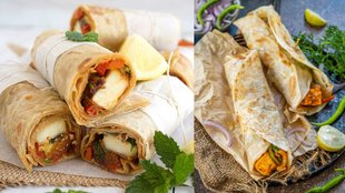 healthy paneer roll recipe
