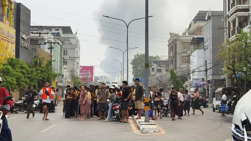 Mandalay earthquake damage